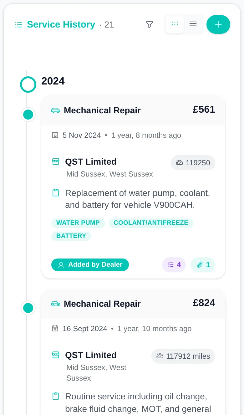 Mobile — timeline